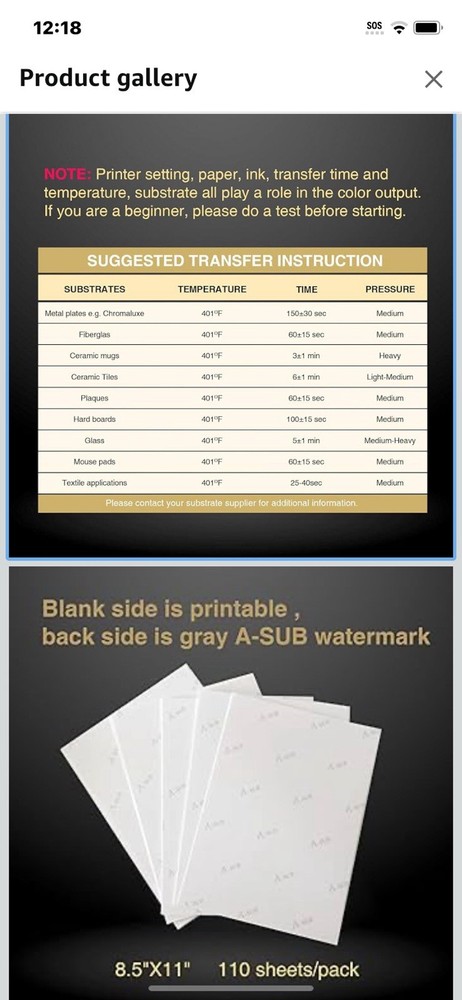 Sublimation paper ECO 11”x17” 100 Sheets