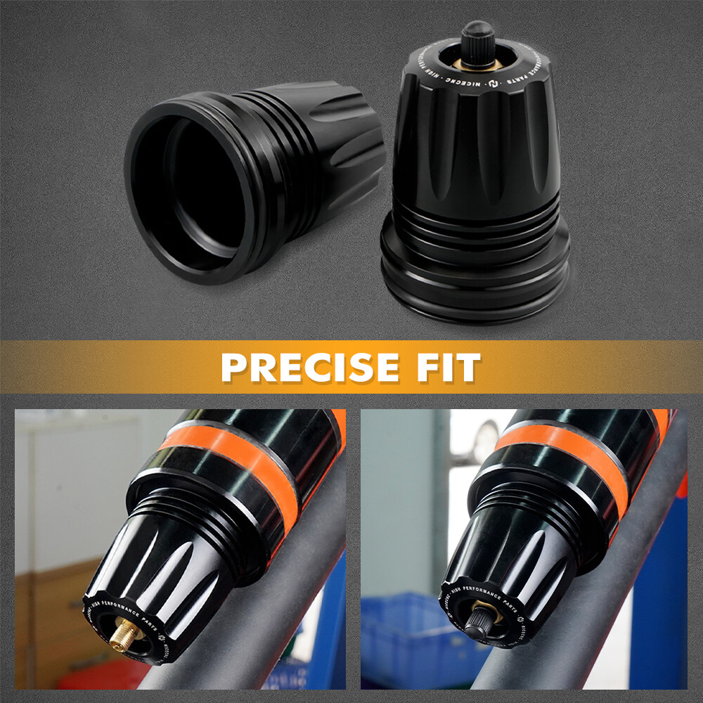 2pcs For 2.5" FOX Rear Shock Nitrogen Reservoir End Cap Lid for Polaris Yamaha