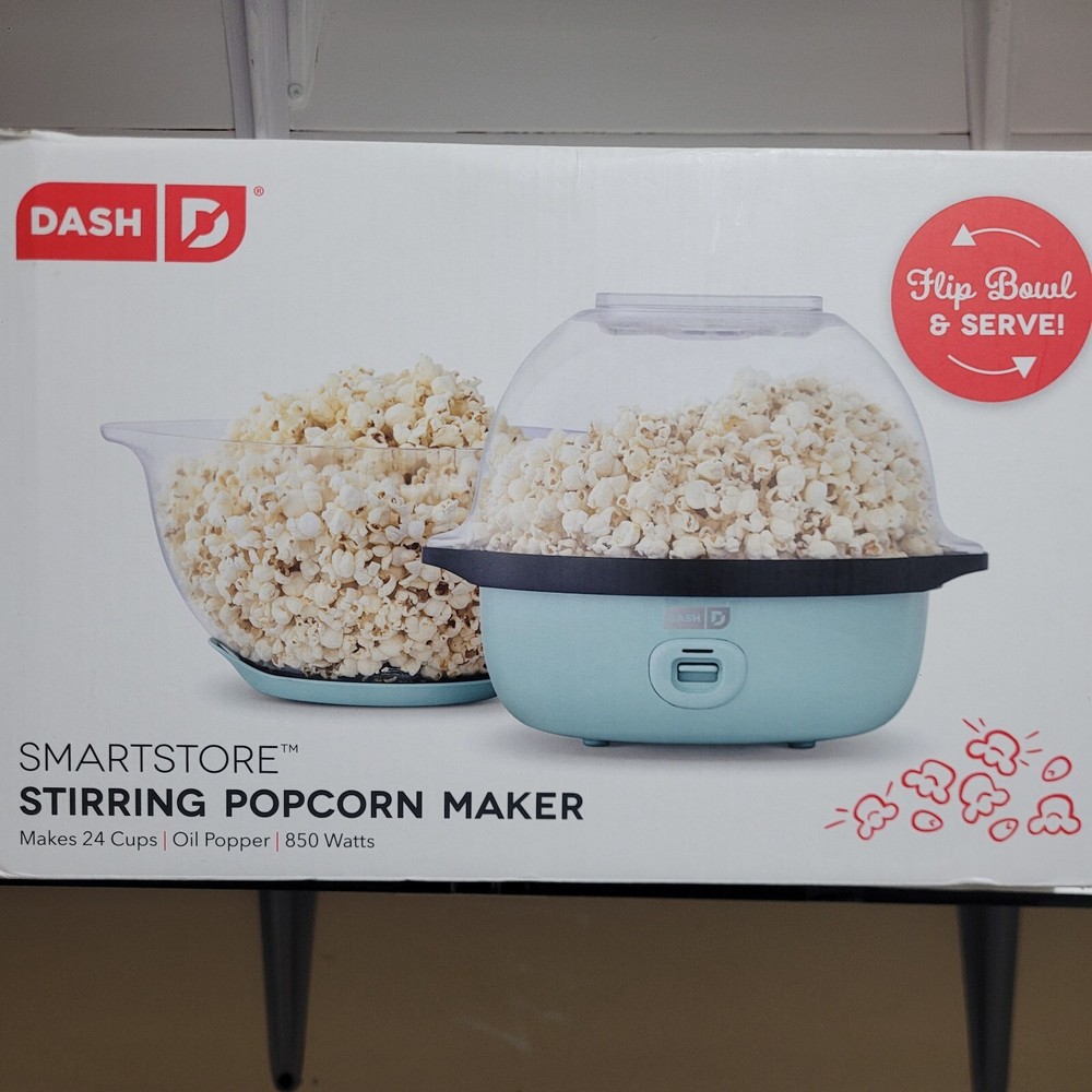 Dash 6qt SmartStore Stirring Popcorn Maker - Aqua