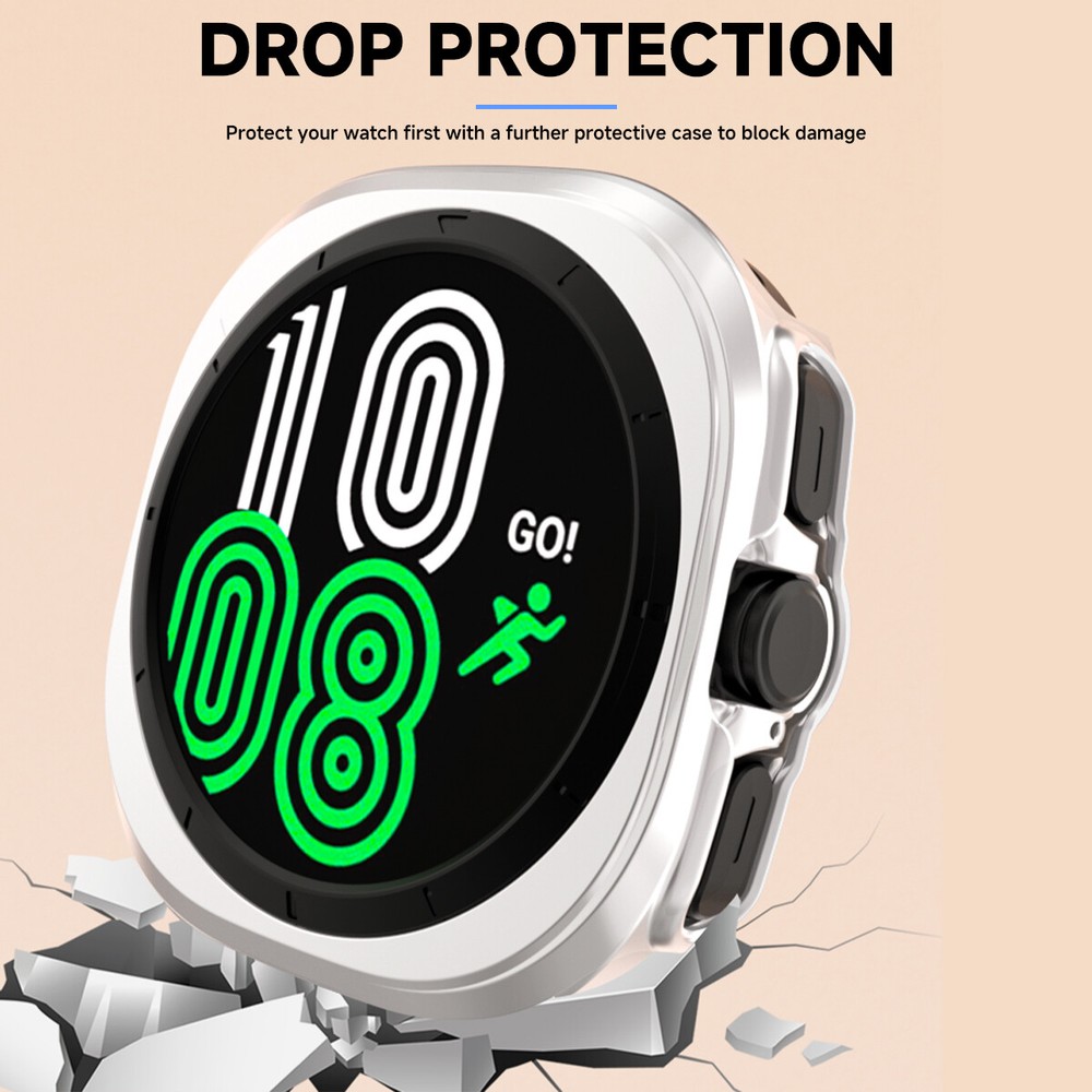For Galaxy Watch Ultra PC Cover Shell Shockproof TPU Bumper Protective Case