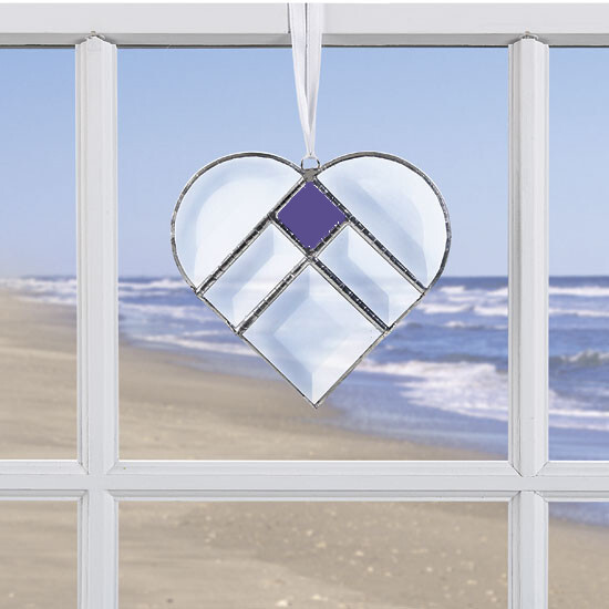 Crystal Heart Suncatcher