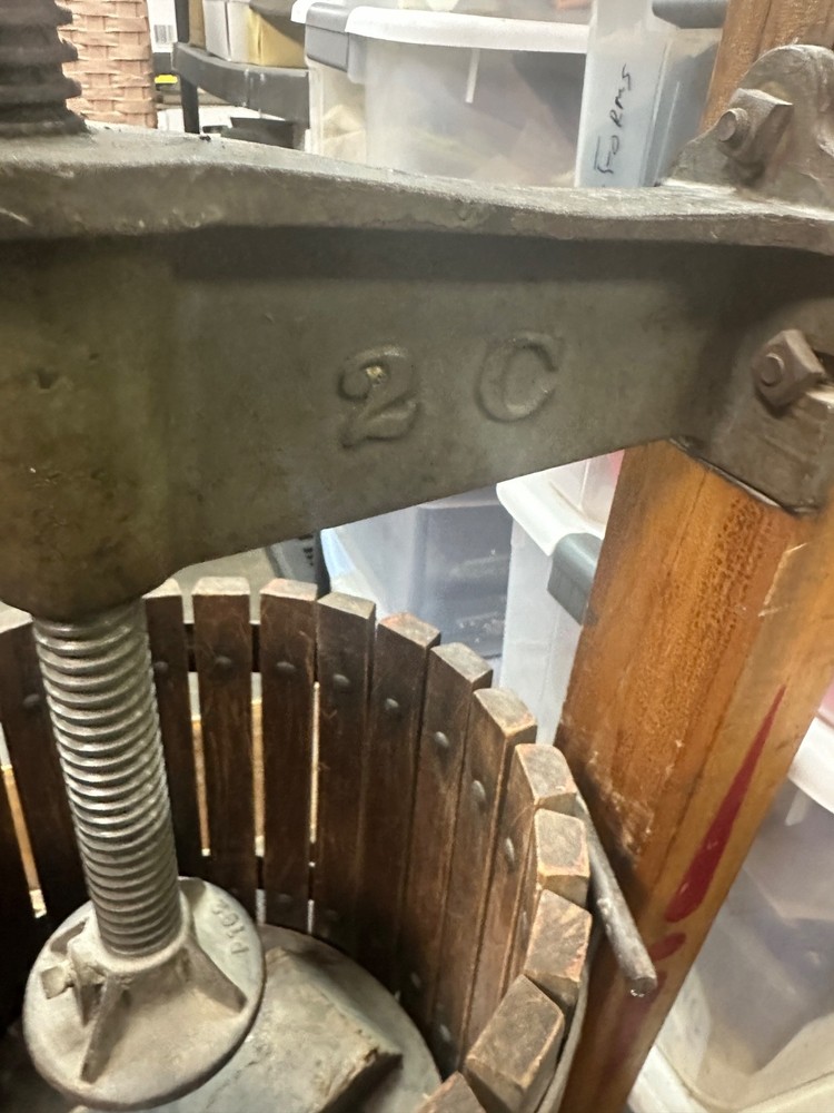 Antique Red Cross Wine Press