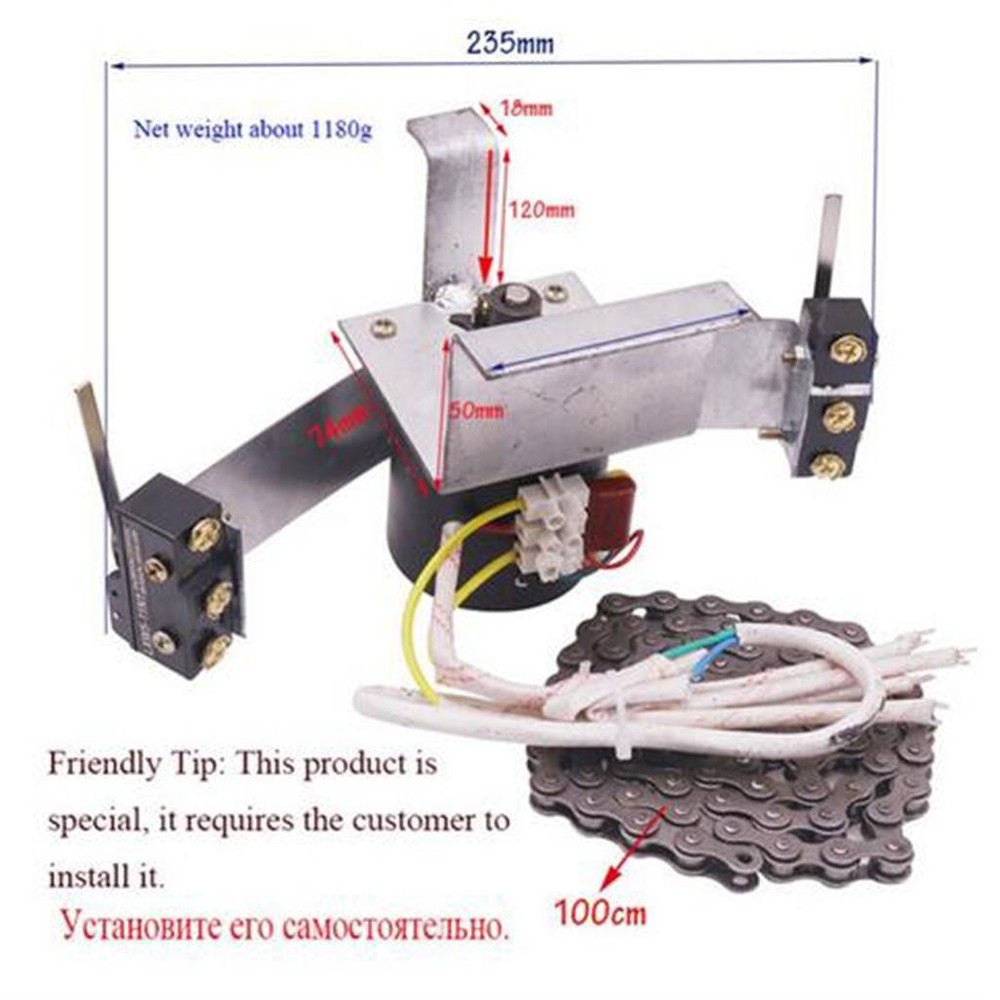 Motor With Gears Automatic Egg Turning System Chick Hatching Incubator