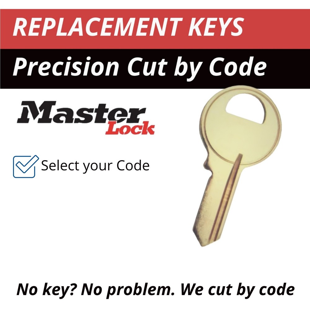Master Lock Padlock Replacement Key Cut to Code 2501-2750