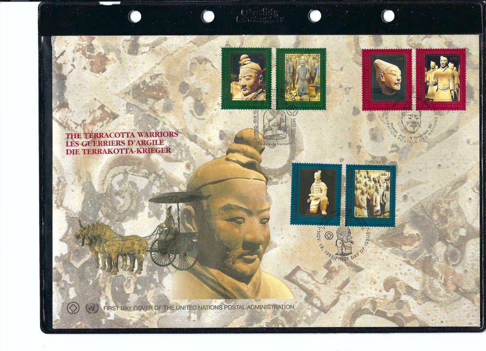 1997 Terracotta Warriors Large First Day Cover (All Three Offices) UNPA Cachet