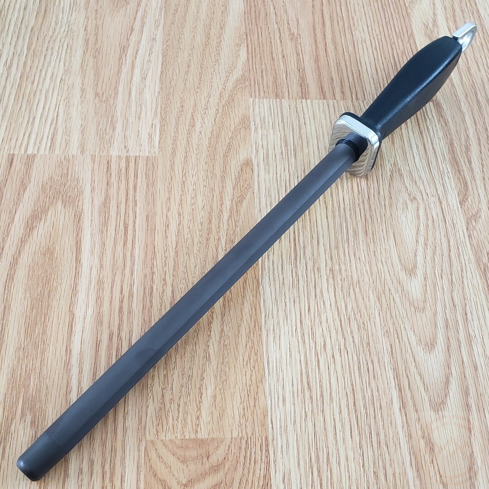 Fallkniven Sharpener 10.75" Ceramic Rod Construction Black Polyamide Handle