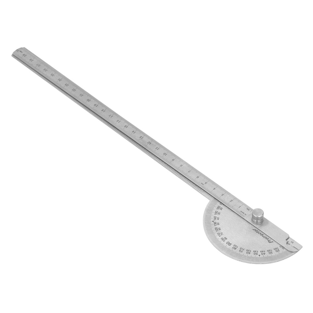 Stainless Steel Angle Protractor Adjustable Measure Tool For Woodworking New↑