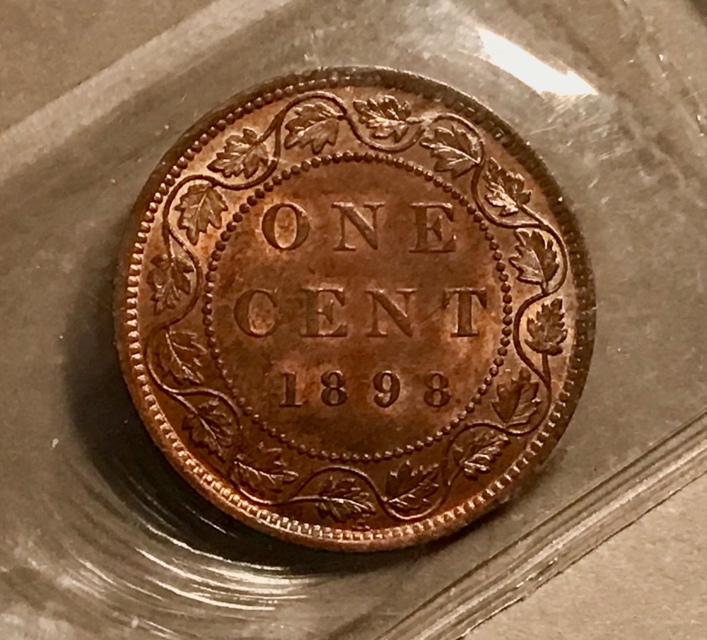 1898H, 1899 Canada Cent Coins; ICCS