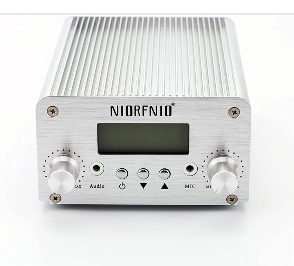 NIORFNIO FM Transmitter 15W Bluetooth USB Stereo/Mono Audio Microphone Inputs