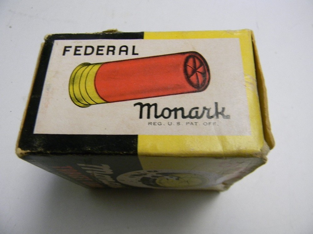Federal Monark Target Load 12 ga. Shotgun Shell Box - Empty