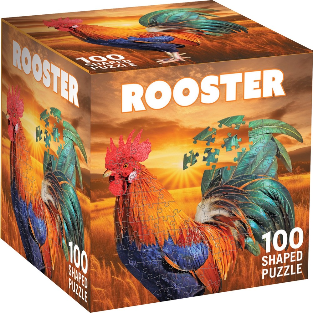 MasterPieces - Rooster 100 Piece Shaped Jigsaw Puzzle