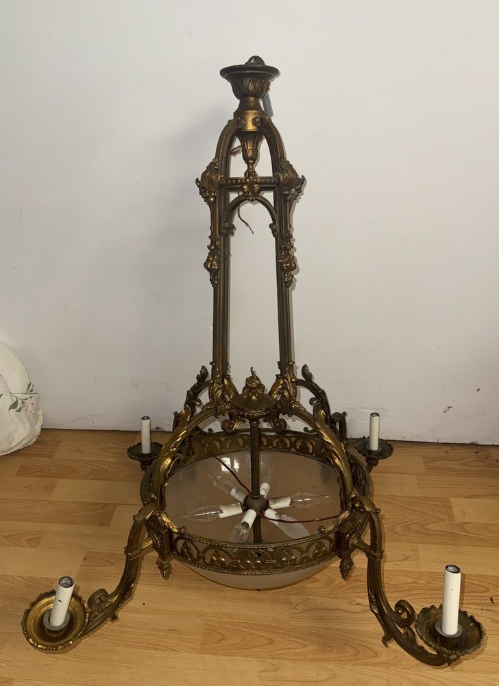 Antique Brass Chandelier