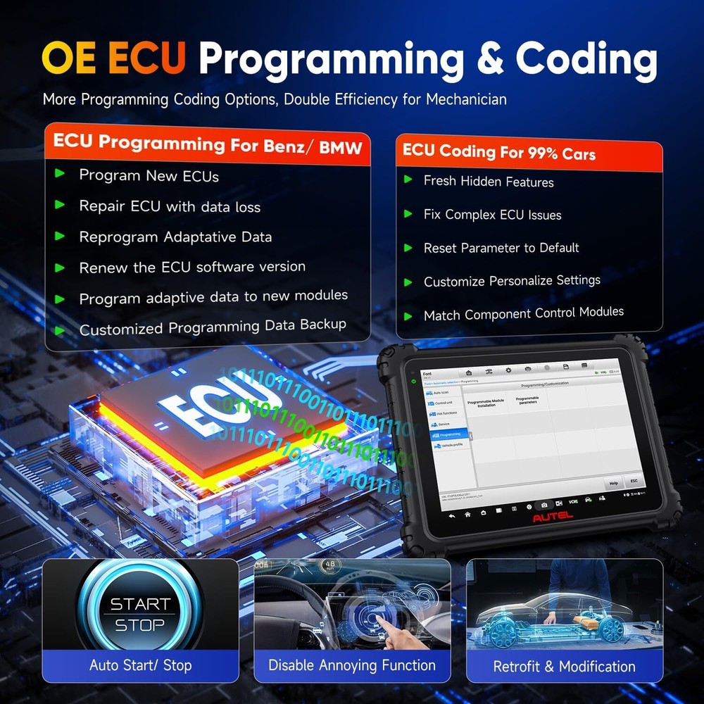 2025 Autel MaxiSys Ultra EV Top Diagnostic Scanner Tool VCMI Programming J2534