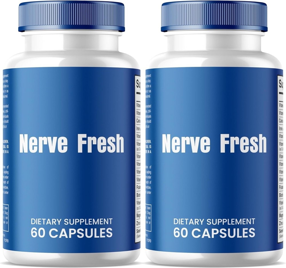 Nerve Fresh Pills All Natural Advanced Formula Supplements (120 Capsules) 2-Pack