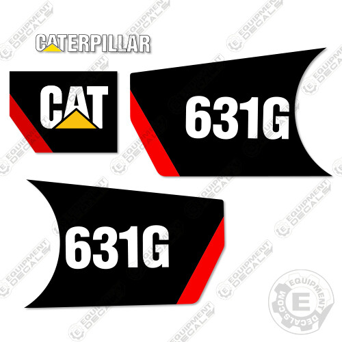 Fits Caterpillar 631G Decal Kit Elevating Motor Scraper (New Style)
