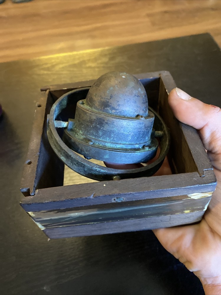 Antique Nautical Maritime Ship Boat Compass, As Is