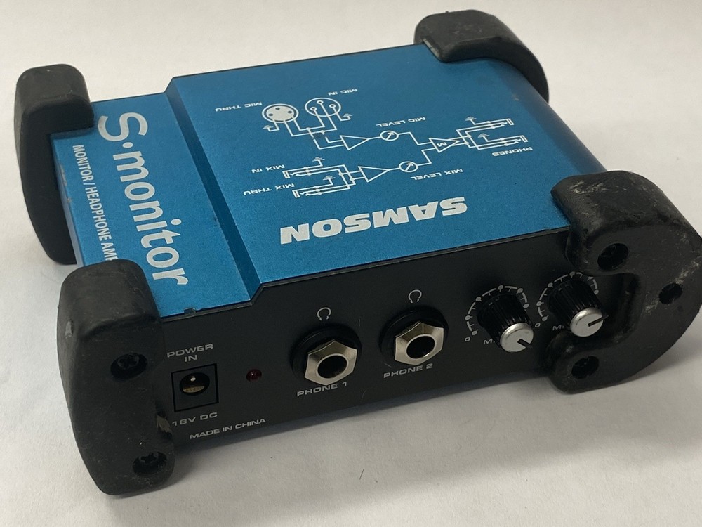 Samson S Amp Stereo Headphone Amp TESTED, NO CORDS