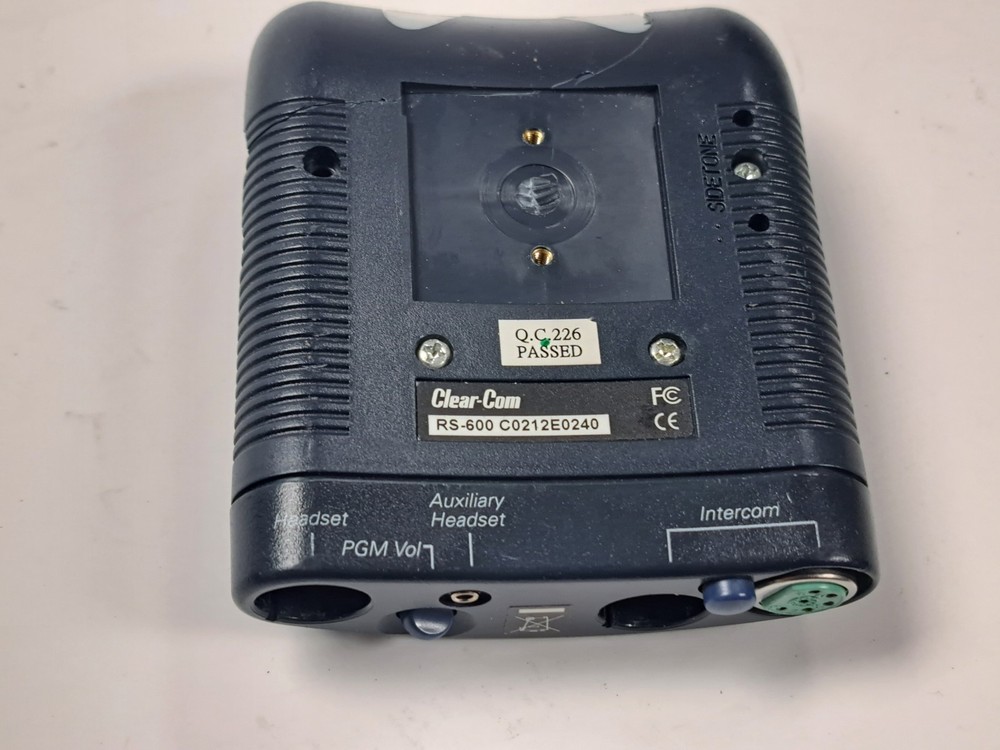 Clearcom RS-602 Two-Channel Portable Intercom Beltpack READ Description