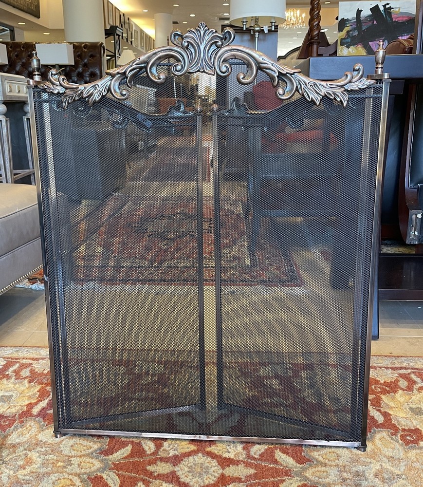 Faux Copper Fireplace Screen