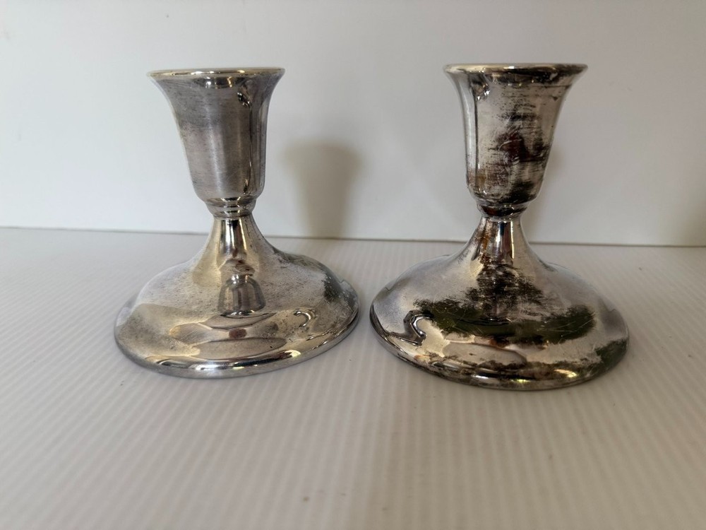 Vintage Dansk Silverplate Candlestick Holders