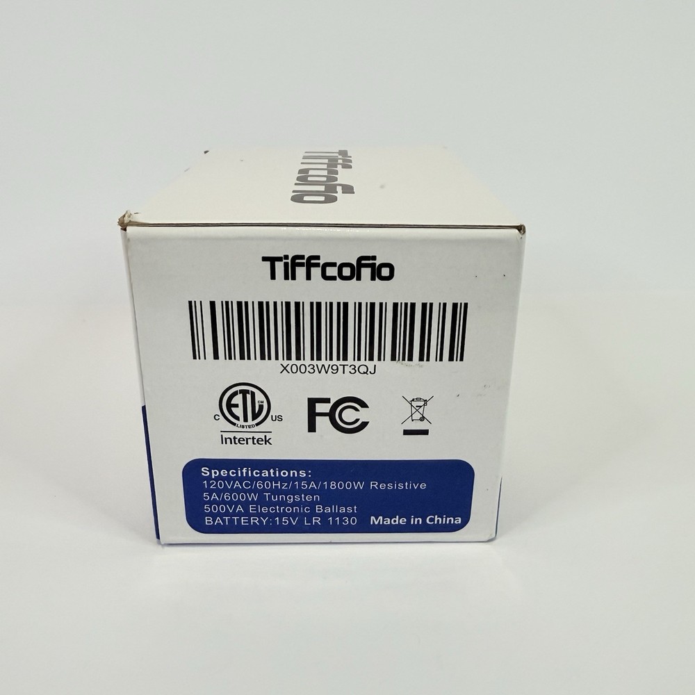 Tiffcofio MH-269A Indoor Digital Programmable Timer Plug 120V 15A LCD Display