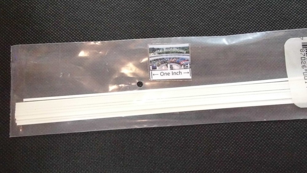 Evergreen Scale Models #143 Strips (.040" X .060" X 14") Opaque White, pkg. 10