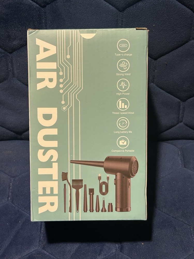Portable rechargeable air duster