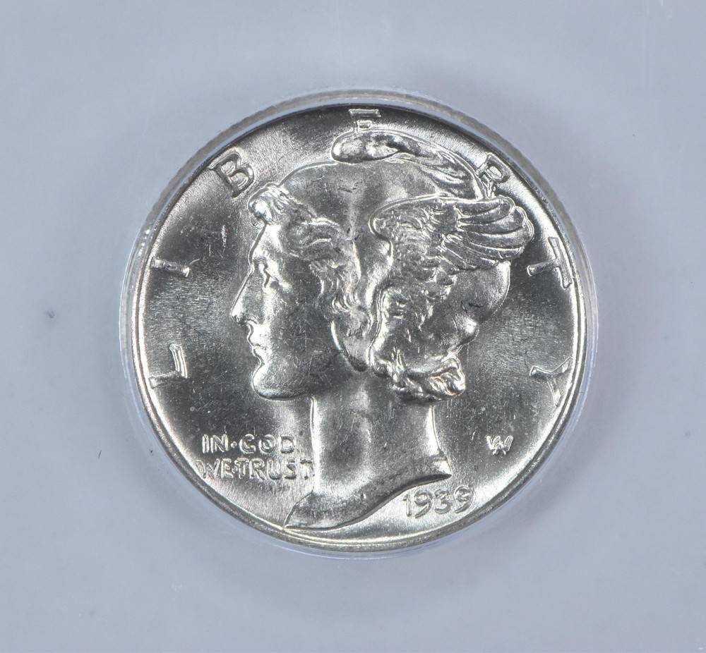 1939 Mercury Dime MS65 FB ICG