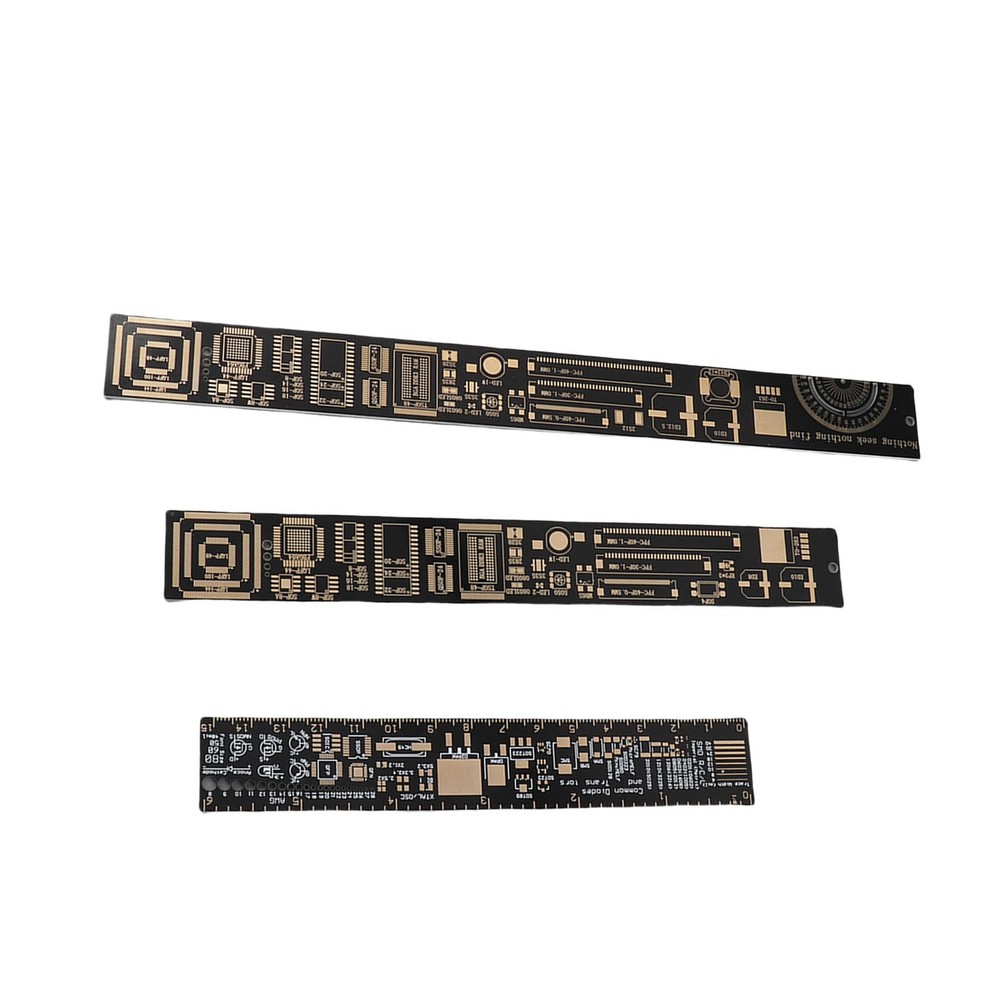 3PCS High Accuracy Multifunctional Printed Circuit Board Engineering Ruler For