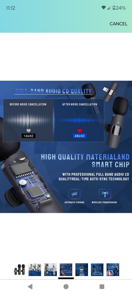 Wireless Lavalier Microphone For iPhone