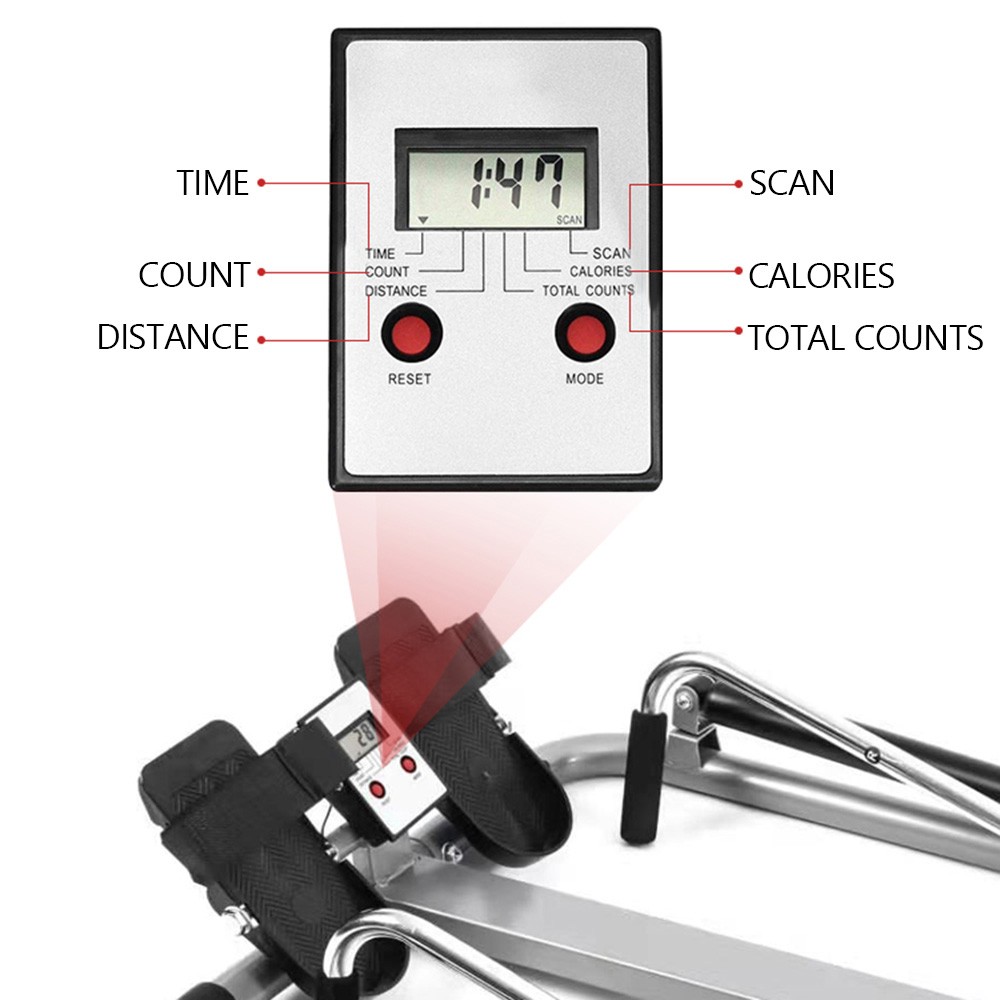 🚀Home Gym Adjustable Exercise Rowing Machine Rower Double Hydraulic Resistance