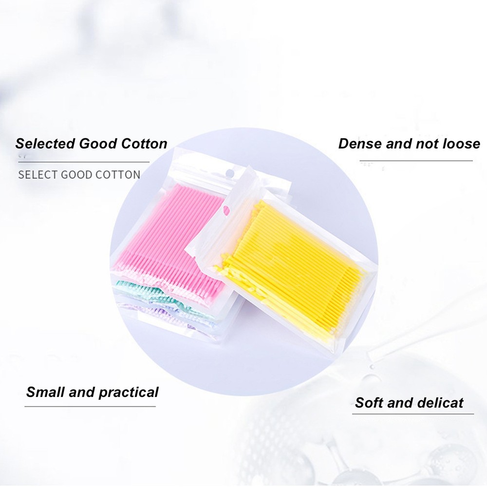 Hot Bendable Micro Applicator Brushes Micro Wands Supplies For Makeup