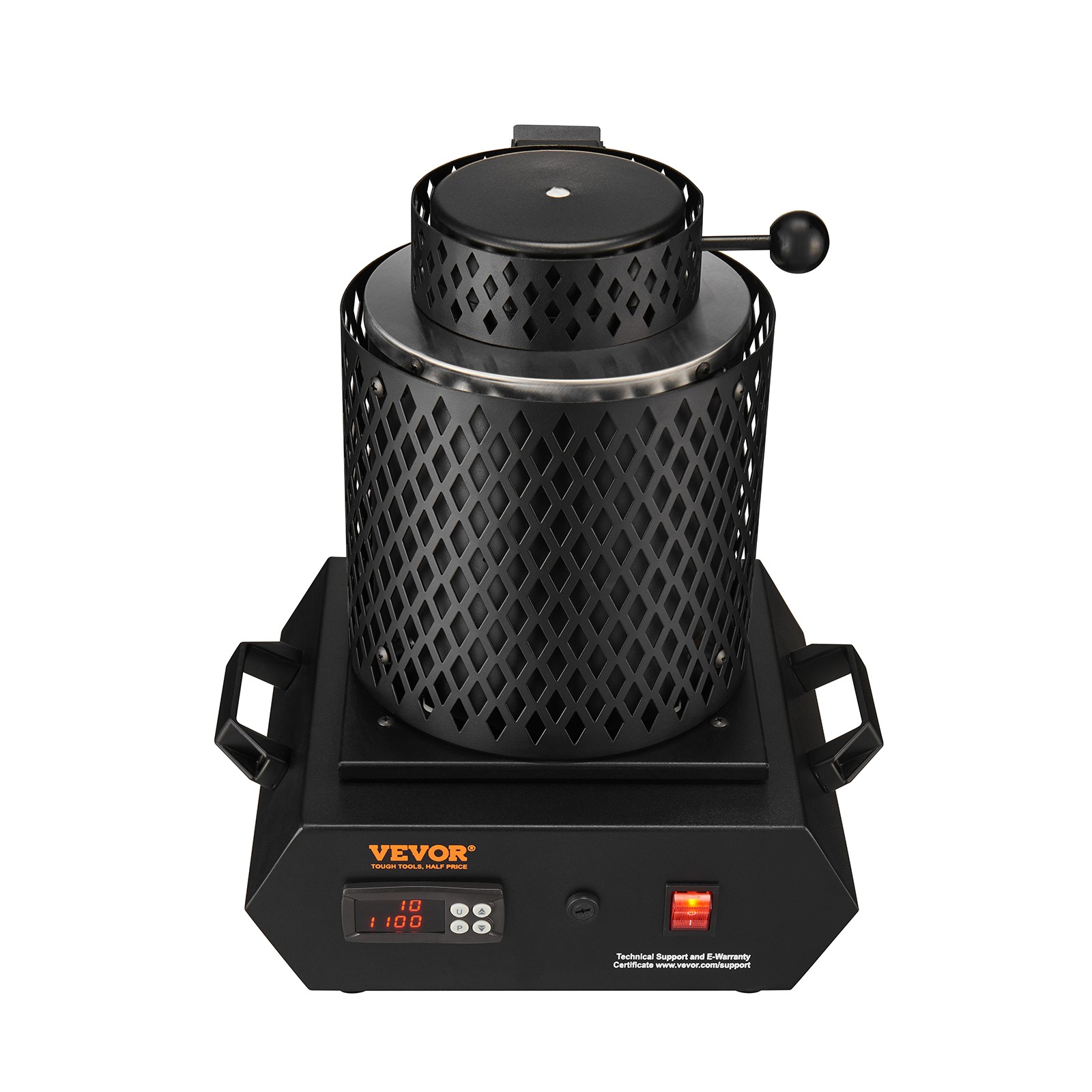 VEVOR Gold Melting Furnace 1350W Electric Digital Smelting Furnace 2 Crucibles