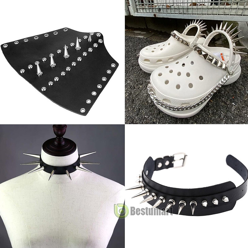 100-1000x Punk Cone Metal Spikes Rivets Studs Screw for Clothing Jacket Leather