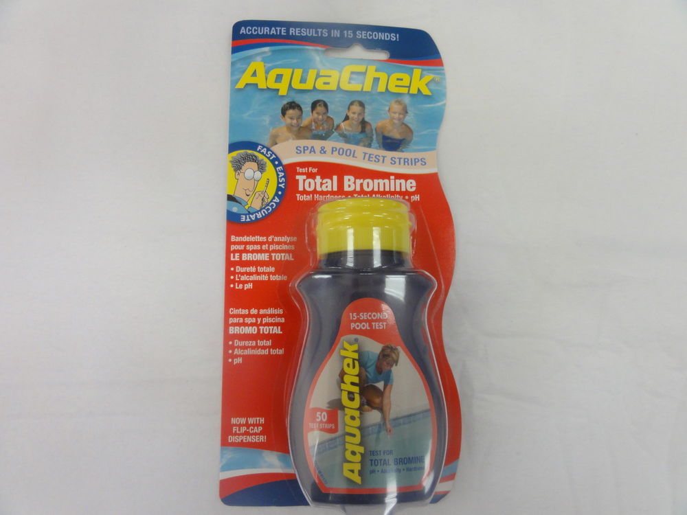AquaChek Red Bromine Test Strips Pool & Spa Hot Tub pH Alkalinity 521252 50 ct