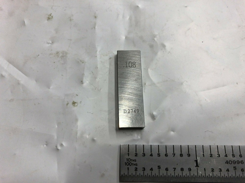 .108 Rectangle Steel Gage Block.