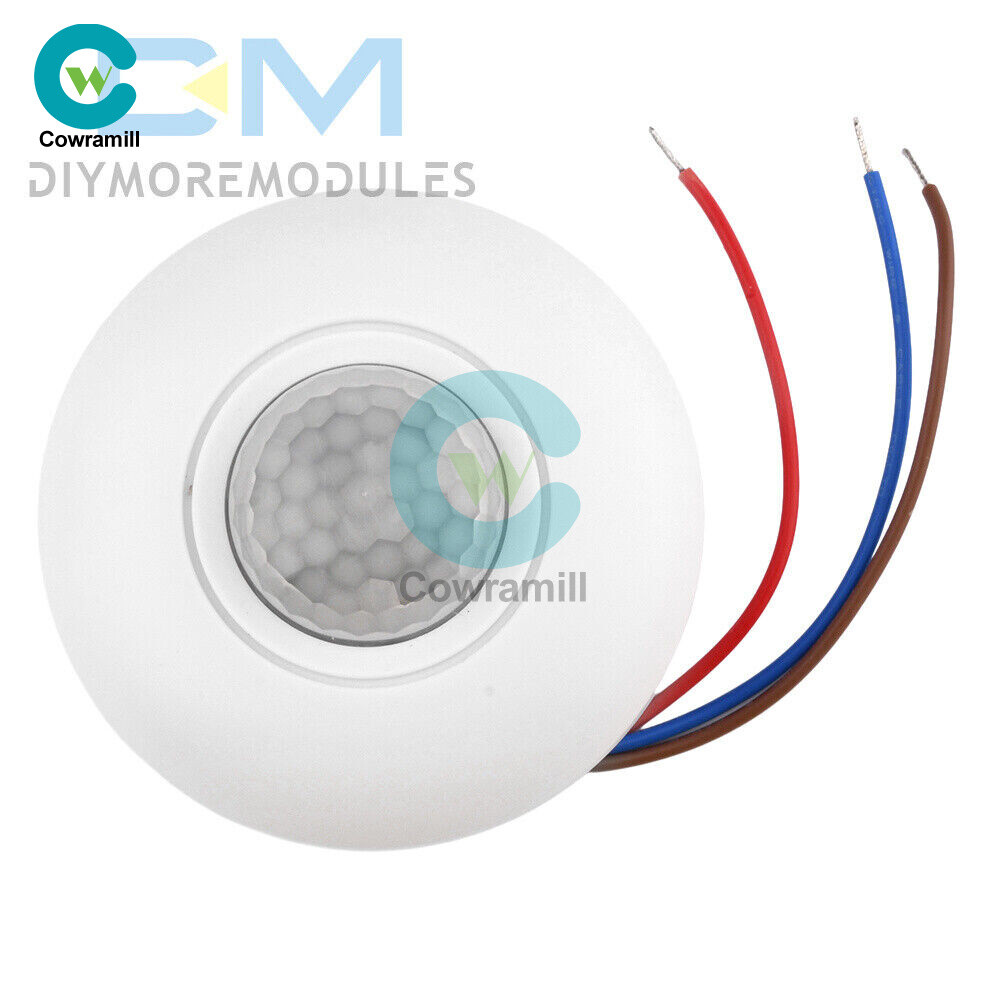 AC85-265V Infrared PIR Motion Induction Sensor 360° Detection For Ceiling Light