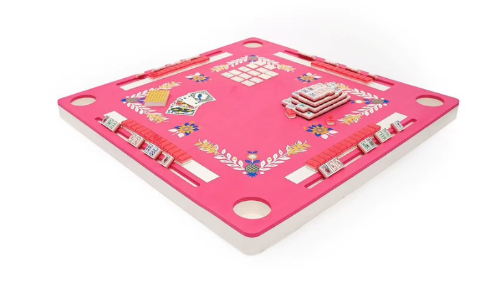 MAISON LUDE 3-in-1 Floating Game Mat Mahjong, Rummi Cube, and Waterproof Cards