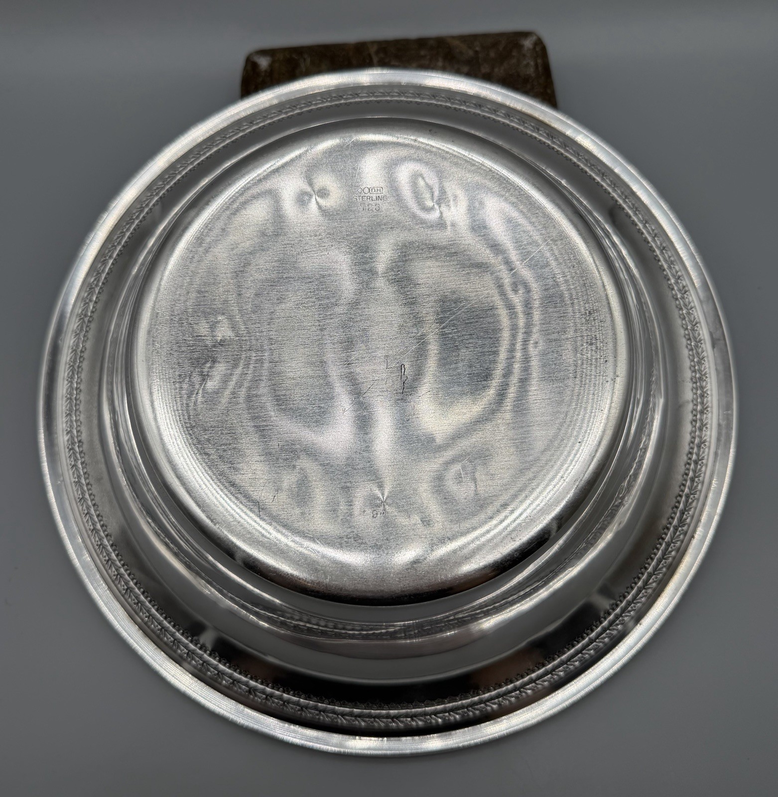 American Sterling Silver Large Shallow Bowl, 203 grams