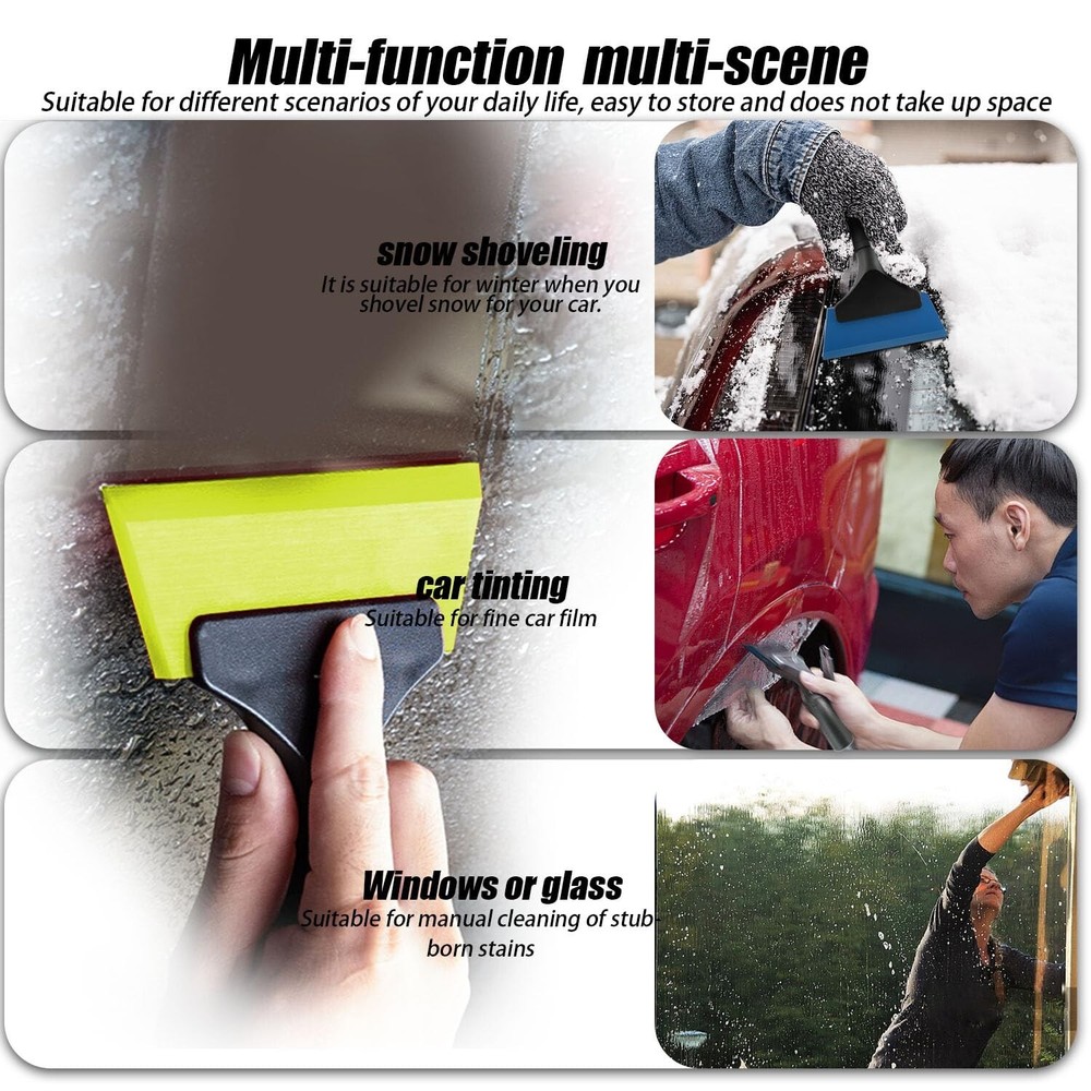 2 PCS Small Squeegee car Window Squeegee Silicone Squeegee for Window Door Ba...