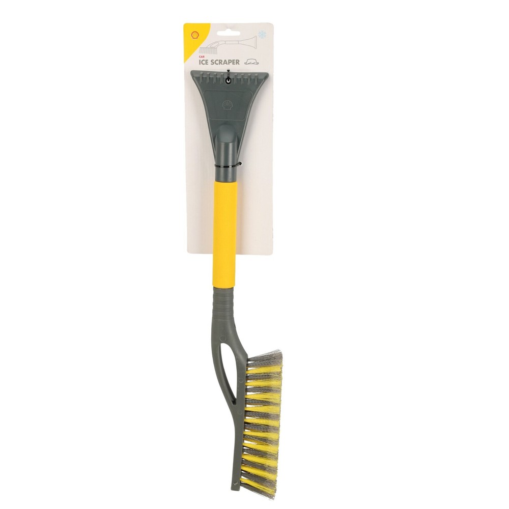 Shell Car 2-in-1 Ice Scraper & Snow Brush for Windscreen & Window Frost Removal