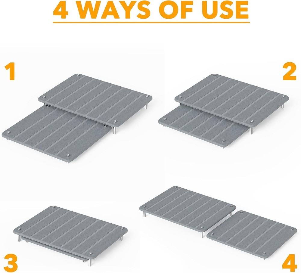 2 Pack Stone Dish Drying Mats for Kitchen Counter, Expandable