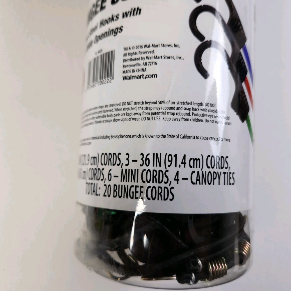 Hyper Tough Bungee Cords 20 Pack Assorted Sizes