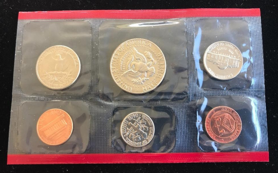 THREE 1984 UNCIRCULATED P & D MINT SETS ~ FIVE-COIN SETS EACH MINT ~US MINT PACK