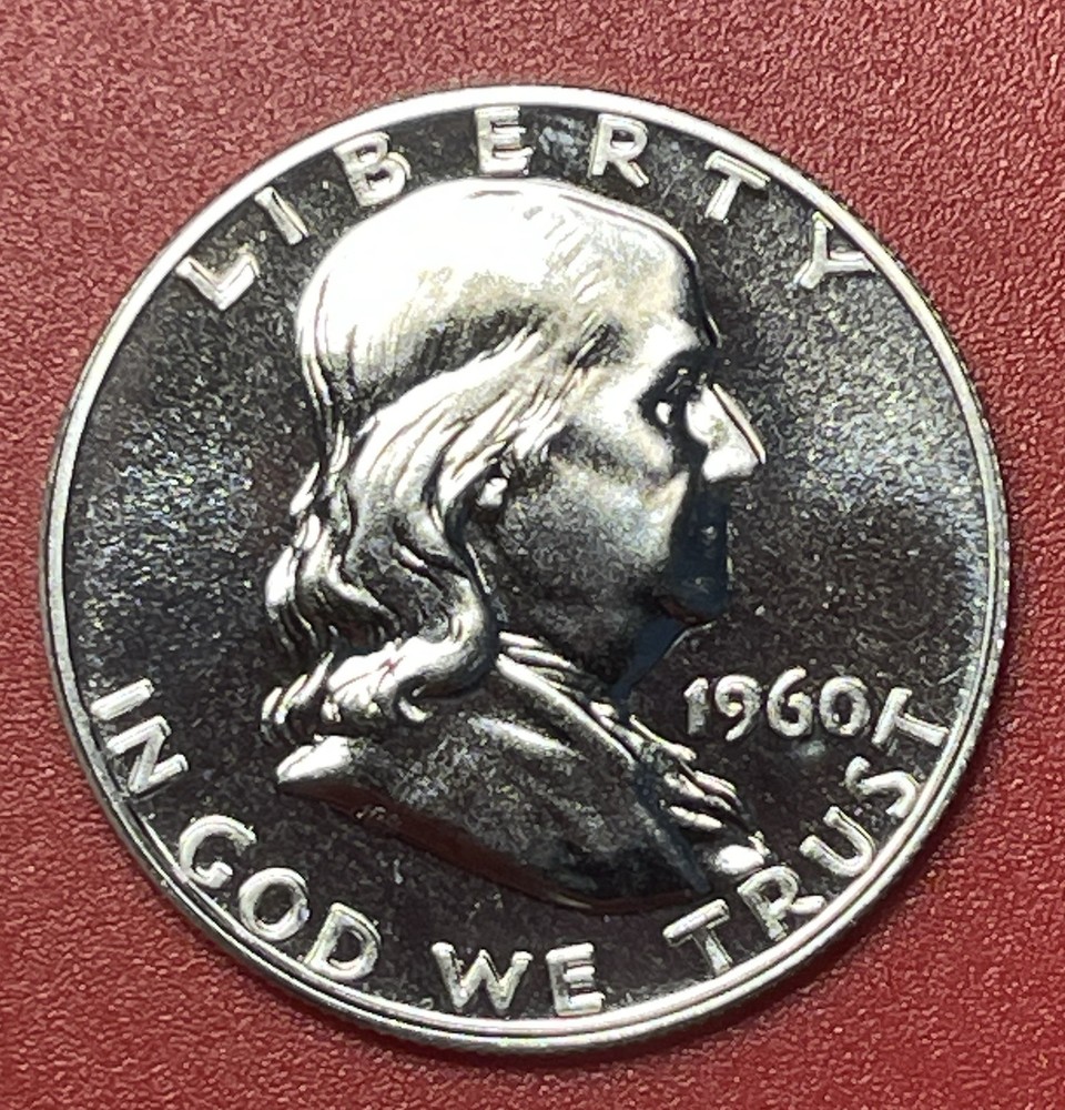 1960 Franklin Silver Proof Half Dollar, Gem.