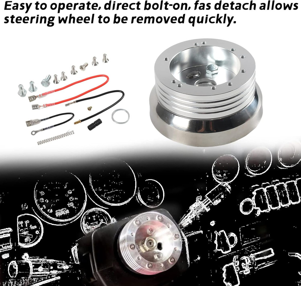 5 & 6 Hole Billet Steering Wheel Hub Adapter