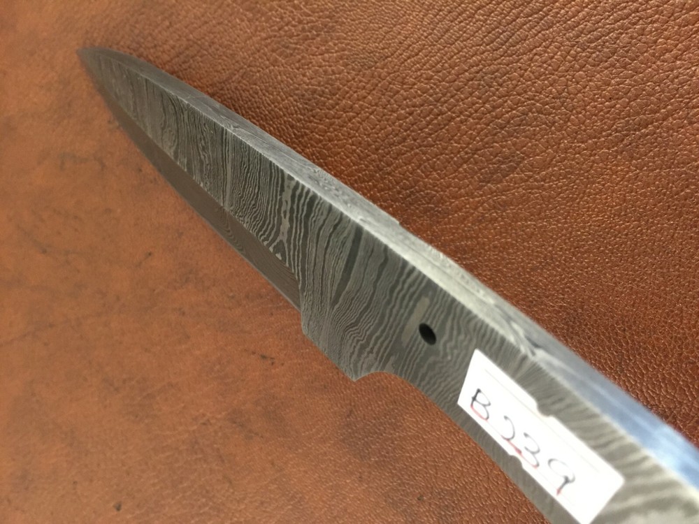 Handmade Pattern Welded Damascus Steel Blade Blank-Knife Making-Klinge-B239