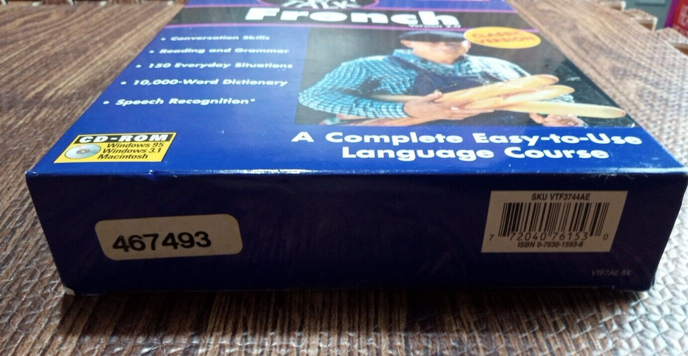 Think & Talk French Berlitz PC Program Software CD-Rom Version 2.0 1997 NIB