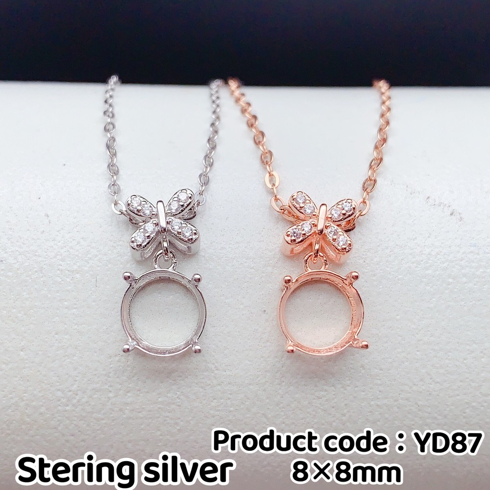 sliver pendent empty setting, sliver 925 blank setting, DIY jewelry