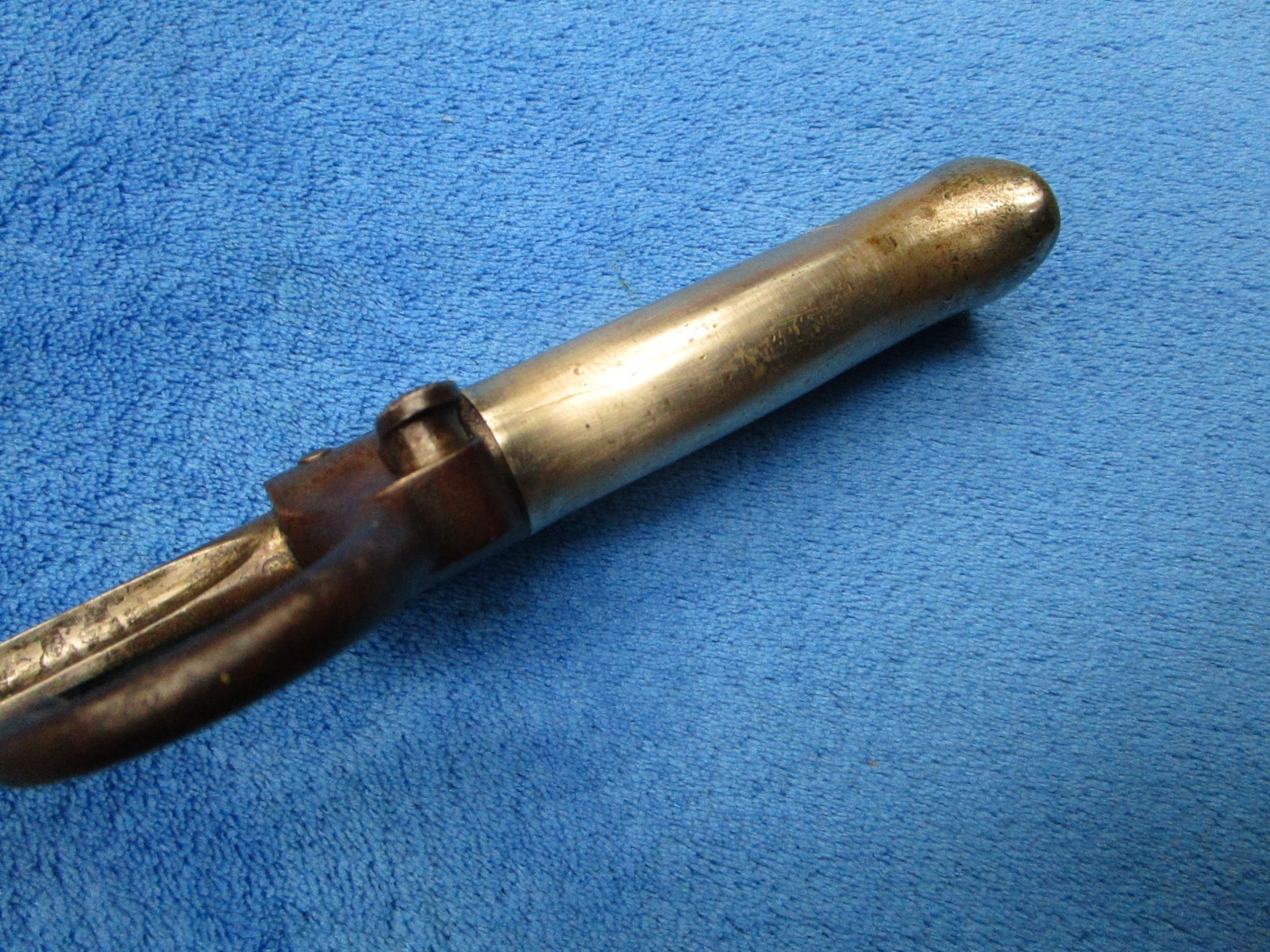 ORIGINAL ANTIQUE M1886 FRENCH LEBEL "ROSALIE" BAYONET AND SCABBARD WITH FROG